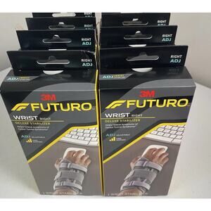 Six Futuro 3M Wrist Right Hand Deluxe Stabilizer Adjustable Firm Support Brace